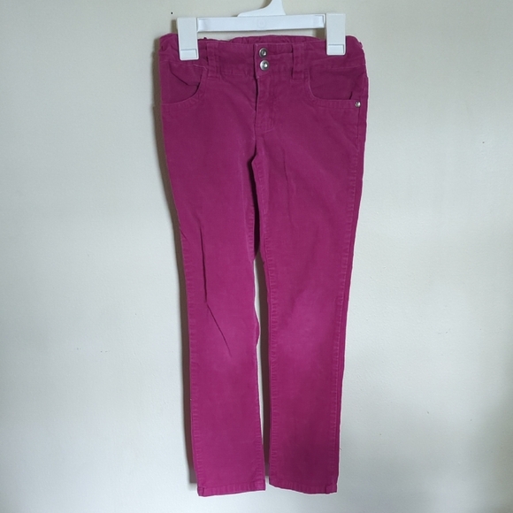 Cherokee Magenta Pink Skinny Corduroy Pants with Stretch Girls Size 8 - Picture 1 of 4